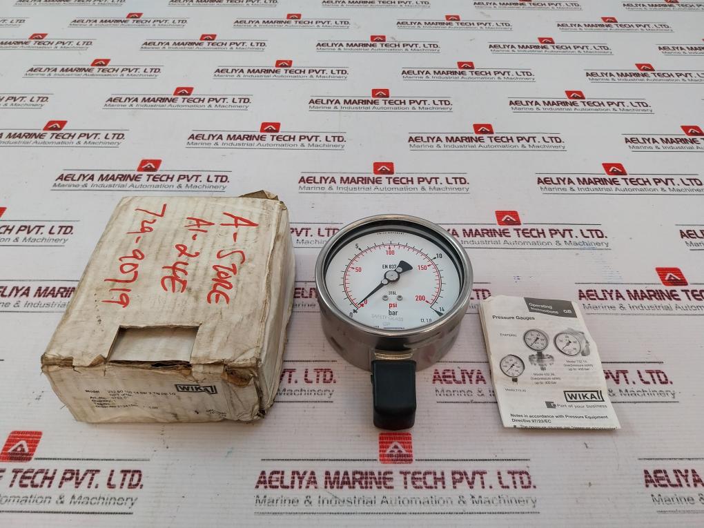 Wika 232.50.100 Pressure Gauge 0-200 Psi