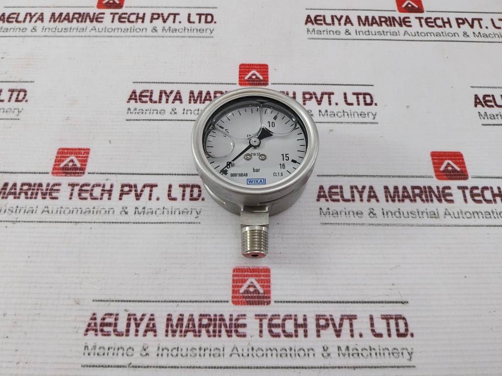 Wika 316 Ss Pressure Gauge 0-16 Bar