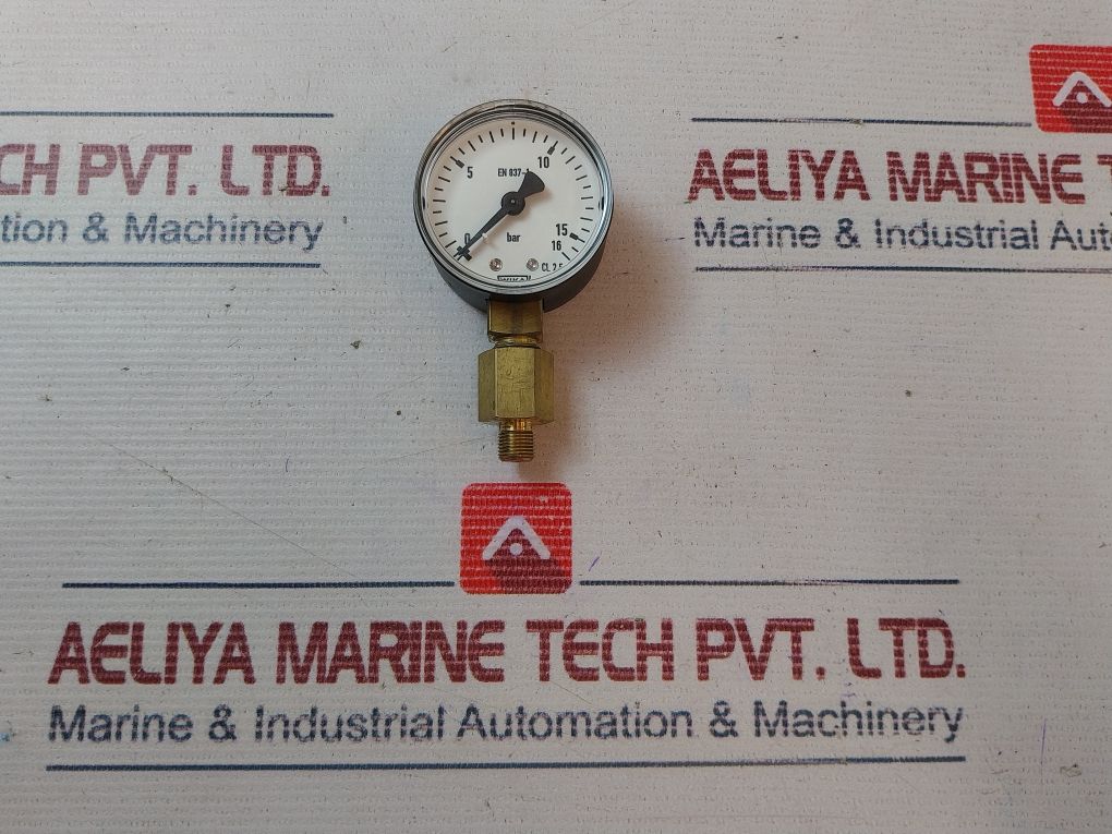 Wika En 837-1 Pressure Gauge 0-16 Bar 411299758