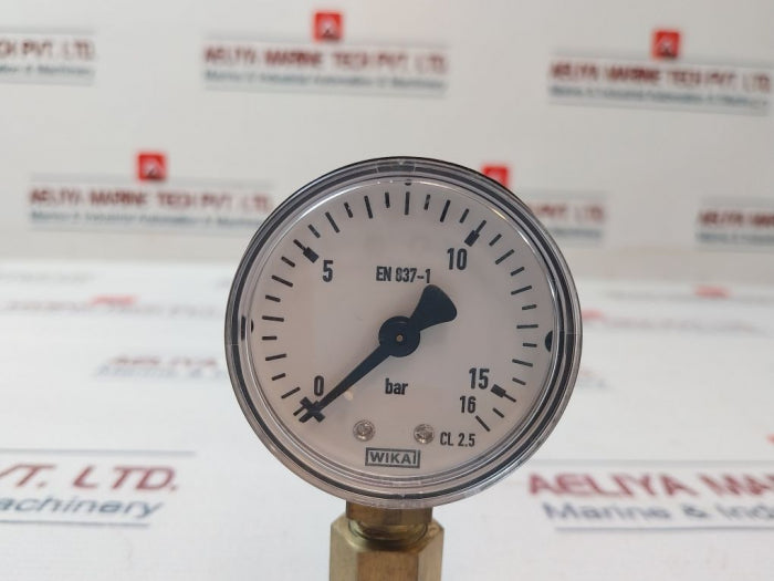 Wika En 837-1 Pressure Gauge 0-16 Bar