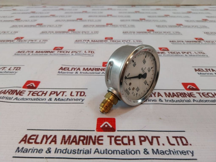 Wika En 837-1 Pressure Gauge 250Bar 1/4” Bottom Conn
