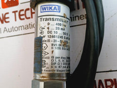 Wika Is-20-s Pressure Transmitter 0-400 Bar 4-20Ma Dc 10-30V With 2M Cable