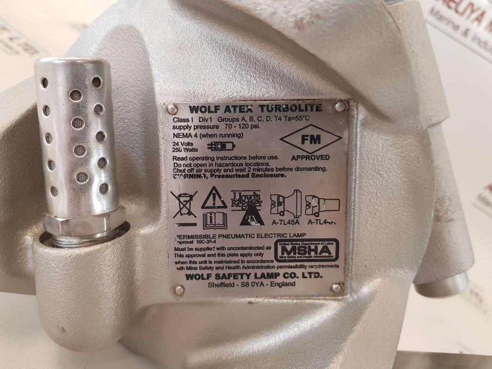 Wolf sira02atex5099x safety lamp