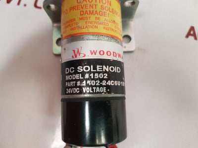Woodward 1502-24C6U1B1S1 Fuel Shut Off Solenoid