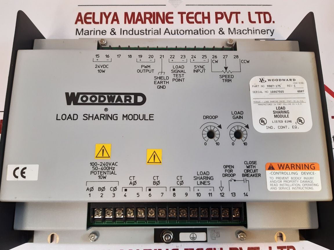 Woodward 9907-175 Load Sharing Module Rev.C