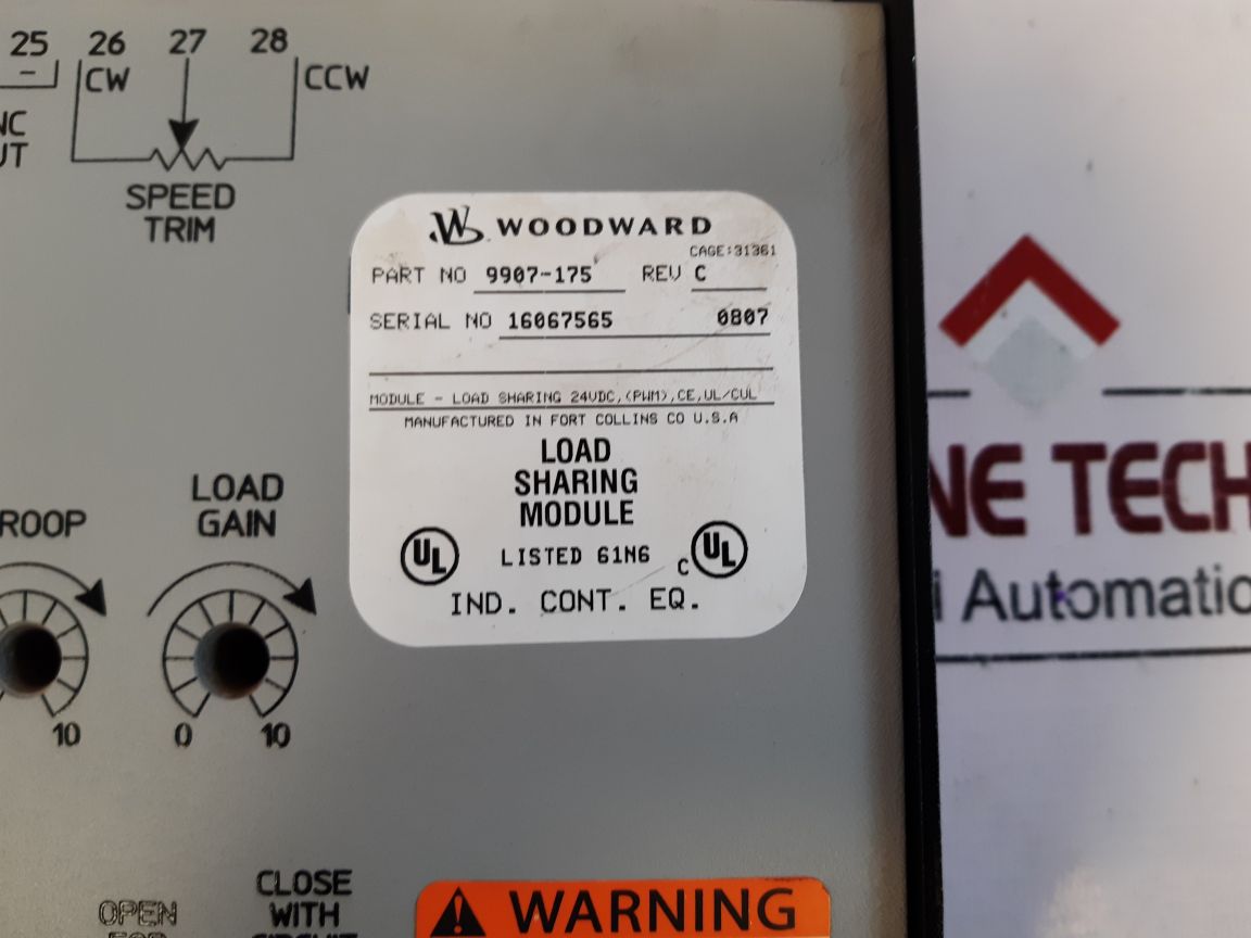 Woodward 9907-175 Load Sharing Module Rev.C