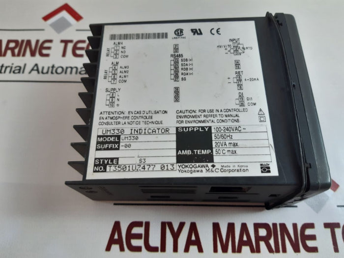 Yokogawa Um330-00 Digital Temperature Indicator 50°C