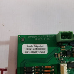 Zander Multitronic 20415-3 Bs Pcb Card 20415-3 Ls
