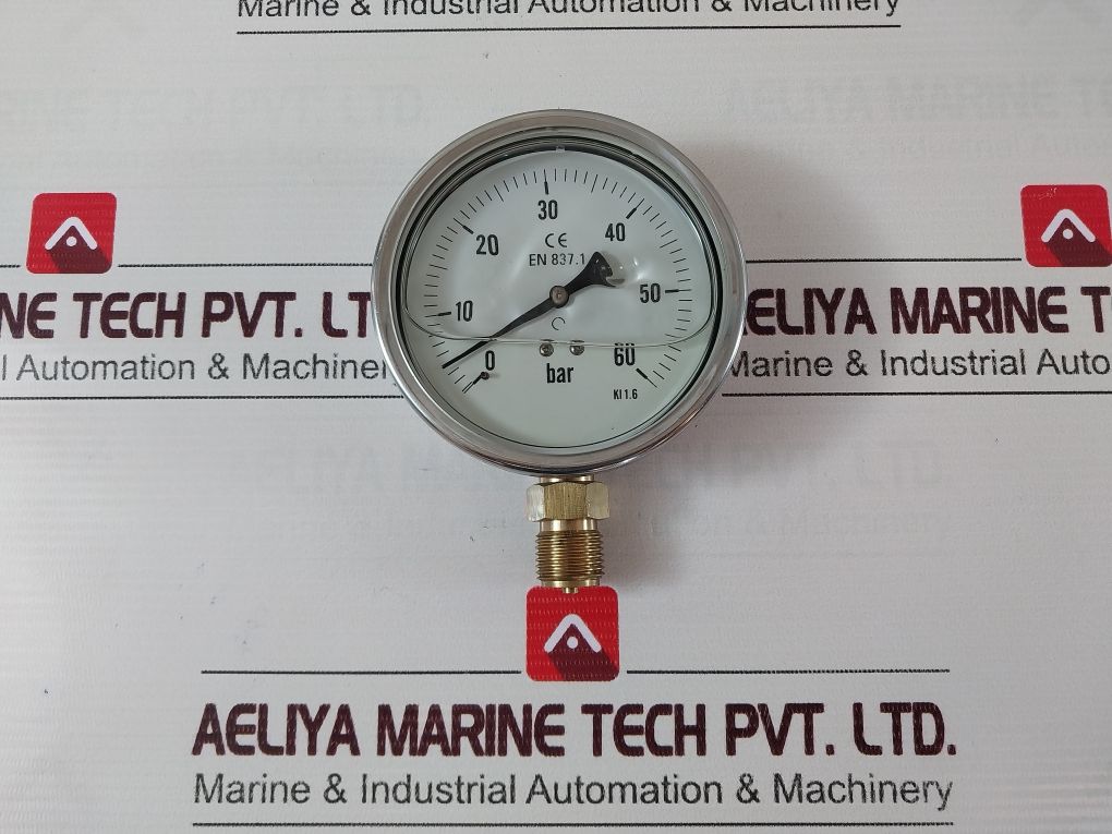 En 837.1 Pressure Gauge 0-60 Bar