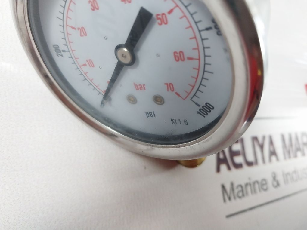 Kl. 1.6 Pressure Gauge 0-70 Bar 0-1000