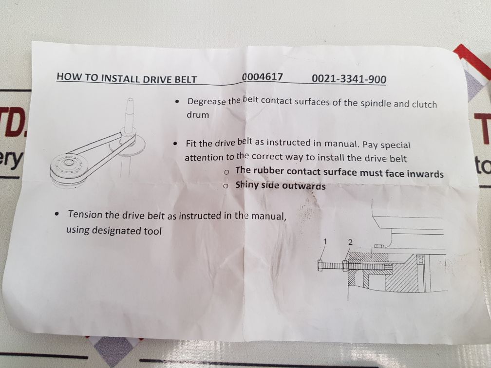 0021-3341-900 Drive Belt