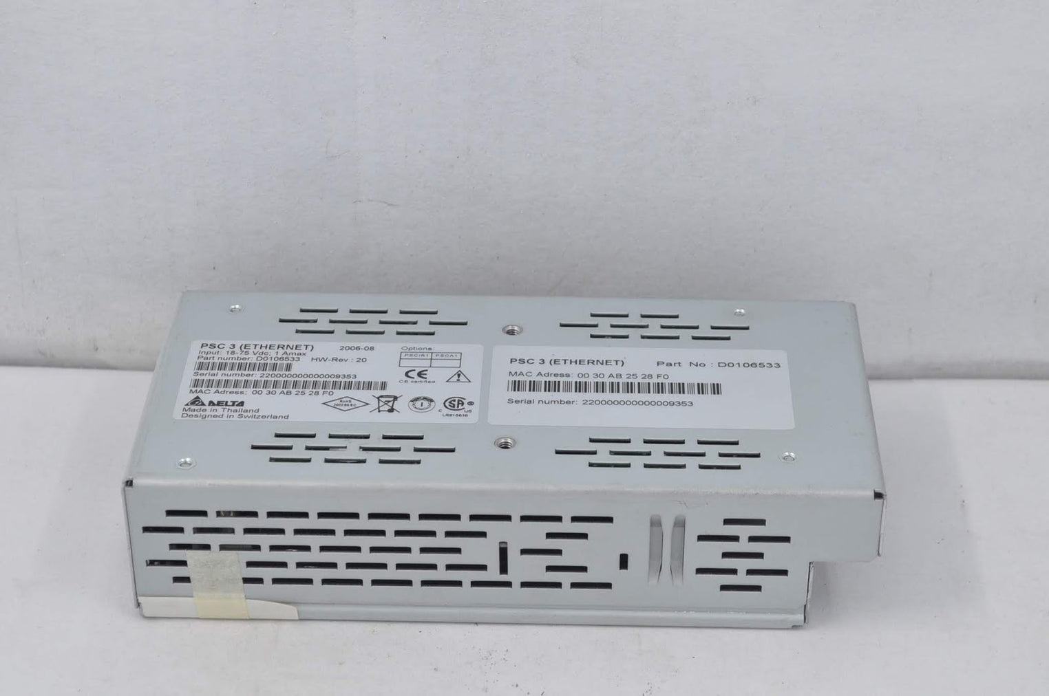 Delta Psc 3 D0106533 Power Supply Control 18-75Vdc