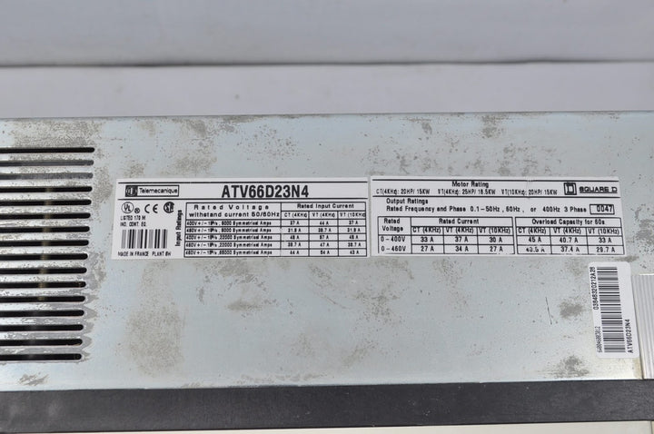 Square-d telemecanique altivar66 atv66d23n4 motor drive