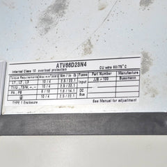 Square-d telemecanique altivar66 atv66d23n4 motor drive