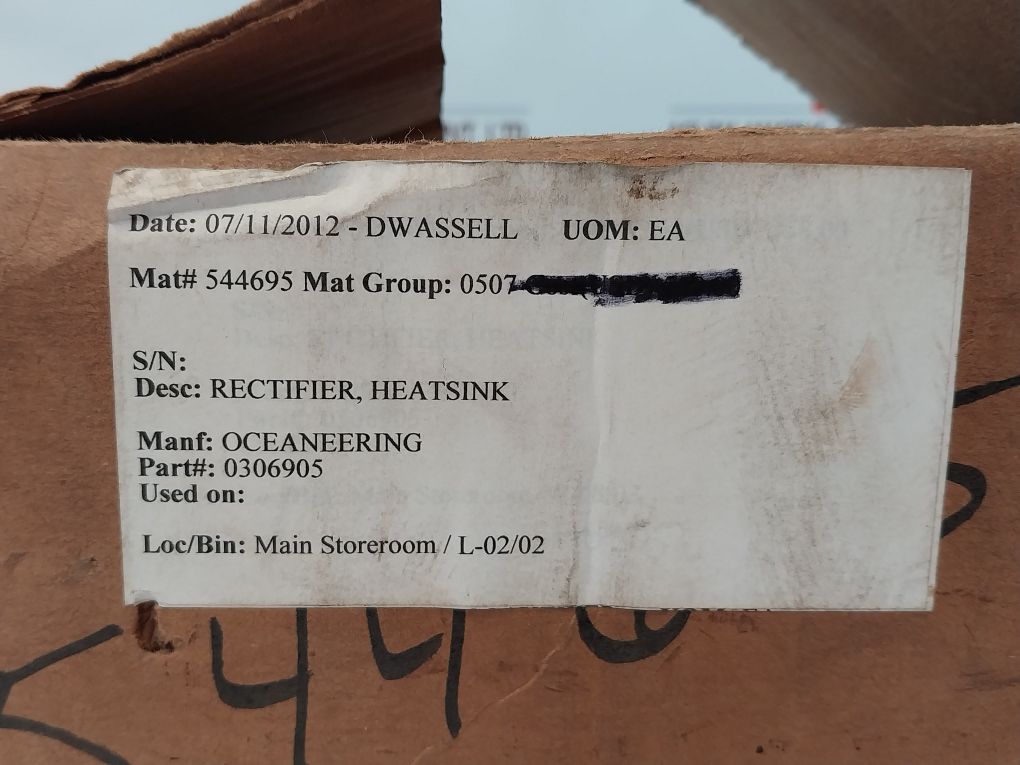 0305169 Rev.B Rectifier
