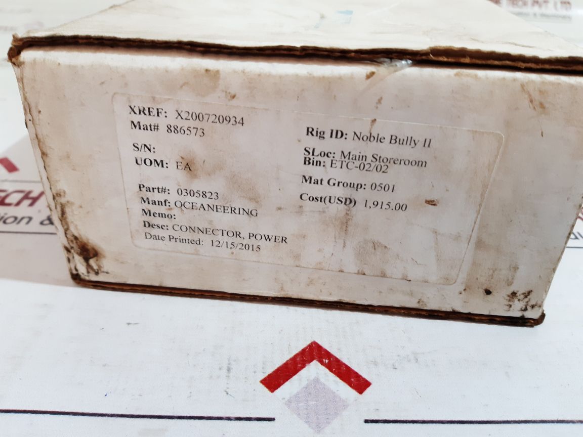 Oceaneering 0305823 power connector 