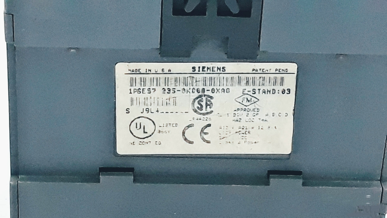 Siemens 6es7 235-0kd00-0xa0 analog i/o module em235