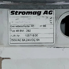 Stromag 48 Bm-292 Limit Switch 250V/Ac 6A 24V/Dc 6A