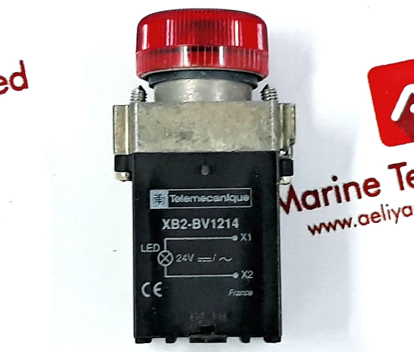 Telemecanique Xb2 Bv1214 Led Red Pilot Light 24V 061082