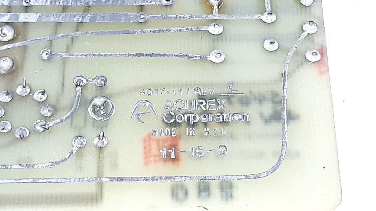 Acurex 4017-111 Pcb Card Control Circuit Board