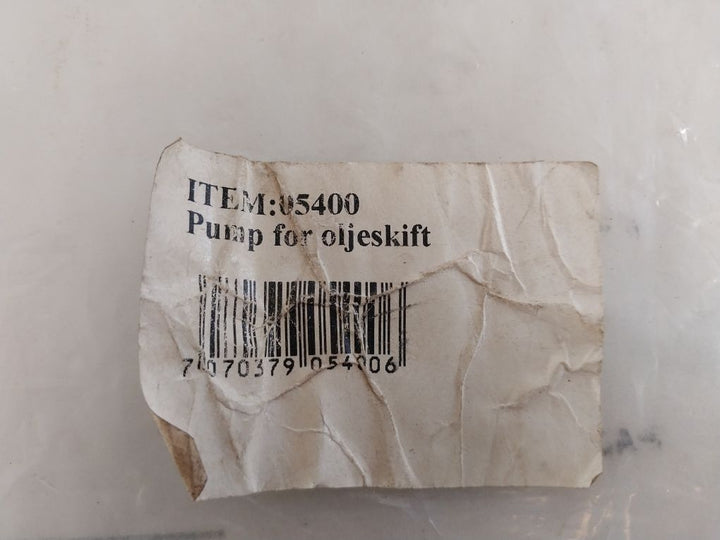 05400 Pump For Oil Change