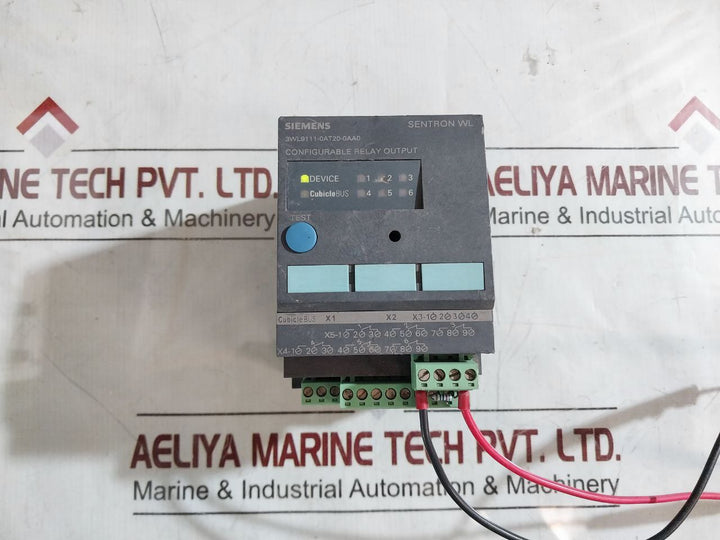 Siemens Sentron Wl 3Wl9111-0At20-0Aa0 Configurable Relay Output Module