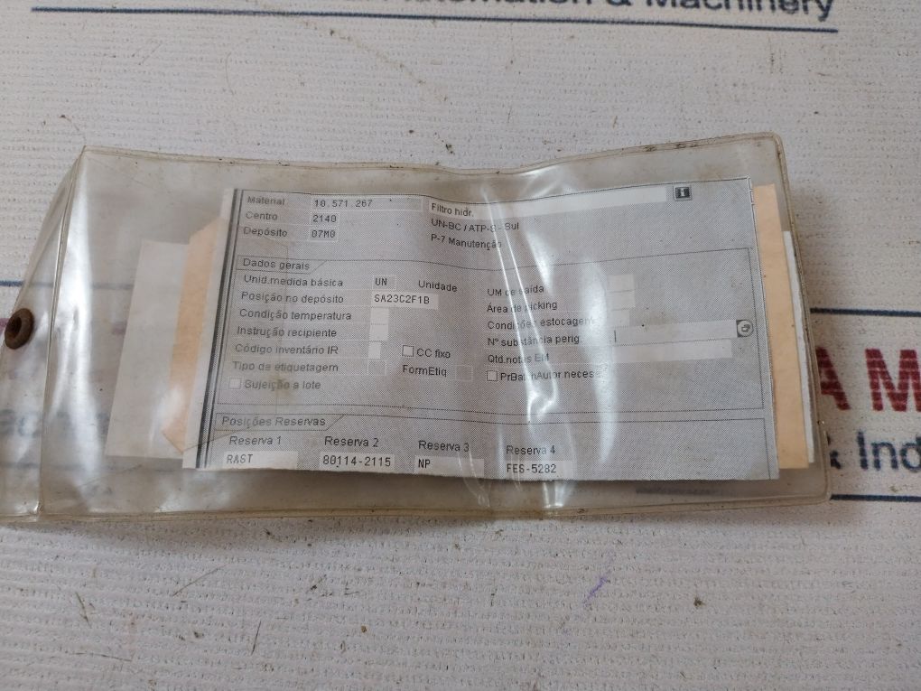 10.571.267 Hydraulic Filter