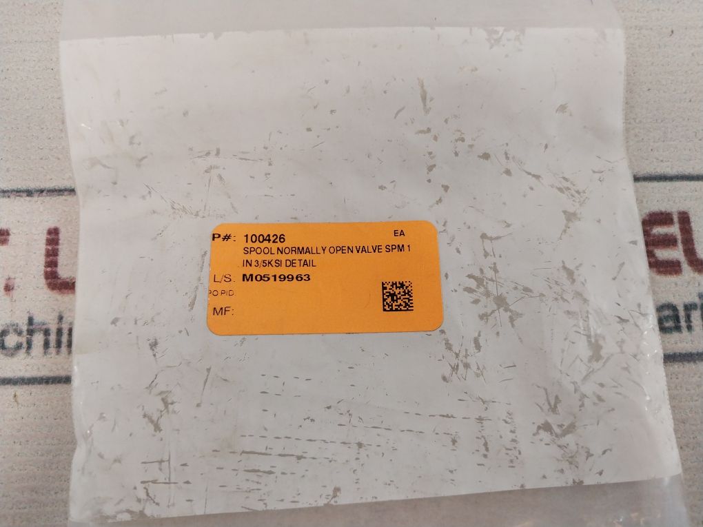 100426 Spool Normally Open Valve