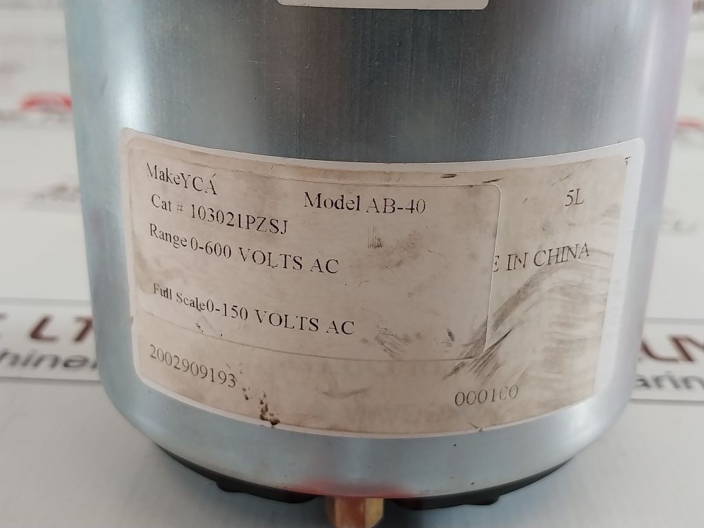 Yokogawa 103021Pzsj Volt Meter 0-600 Volts