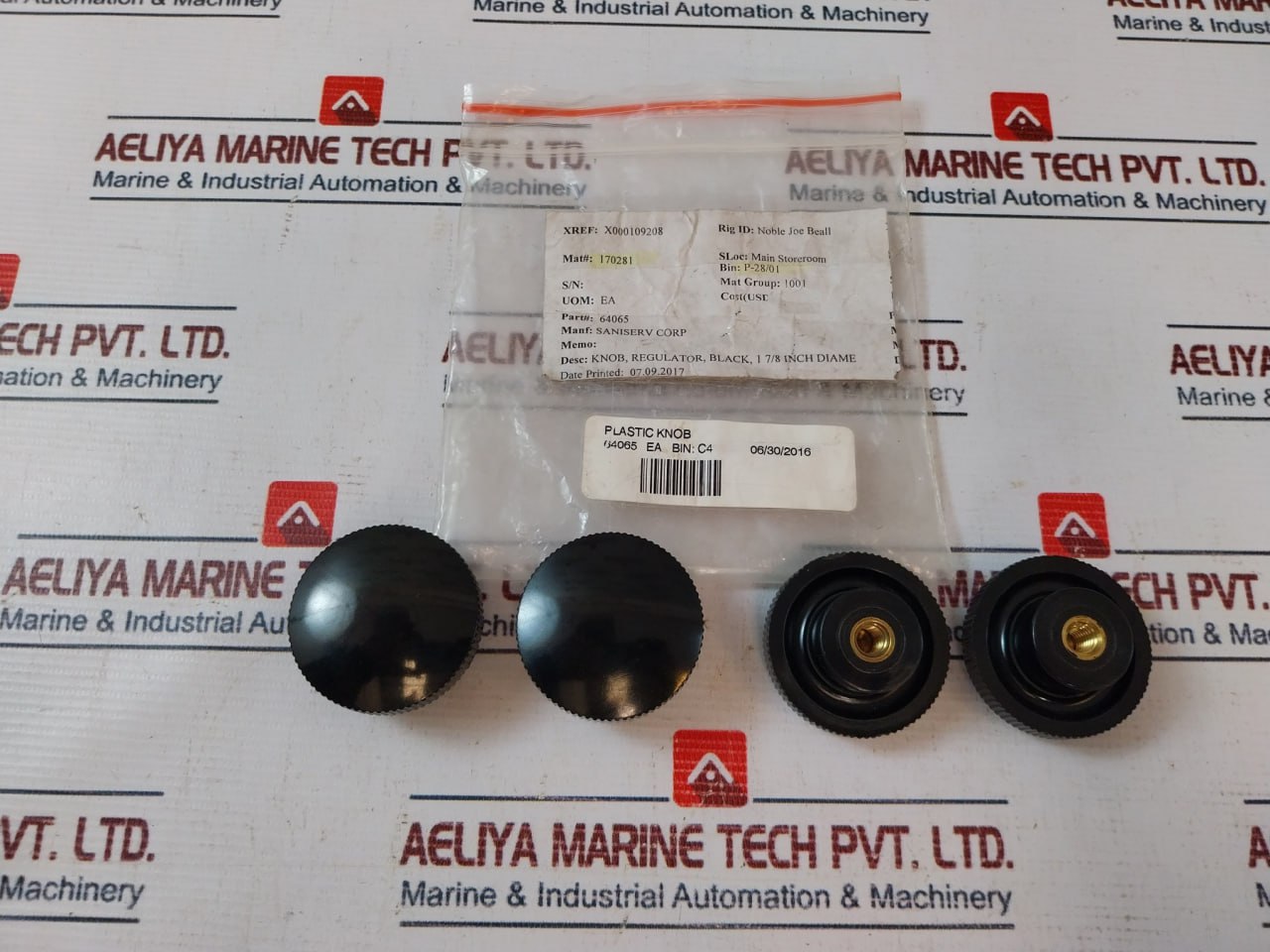 Lot Of 4X Saniserv 64065 Plastic Knob