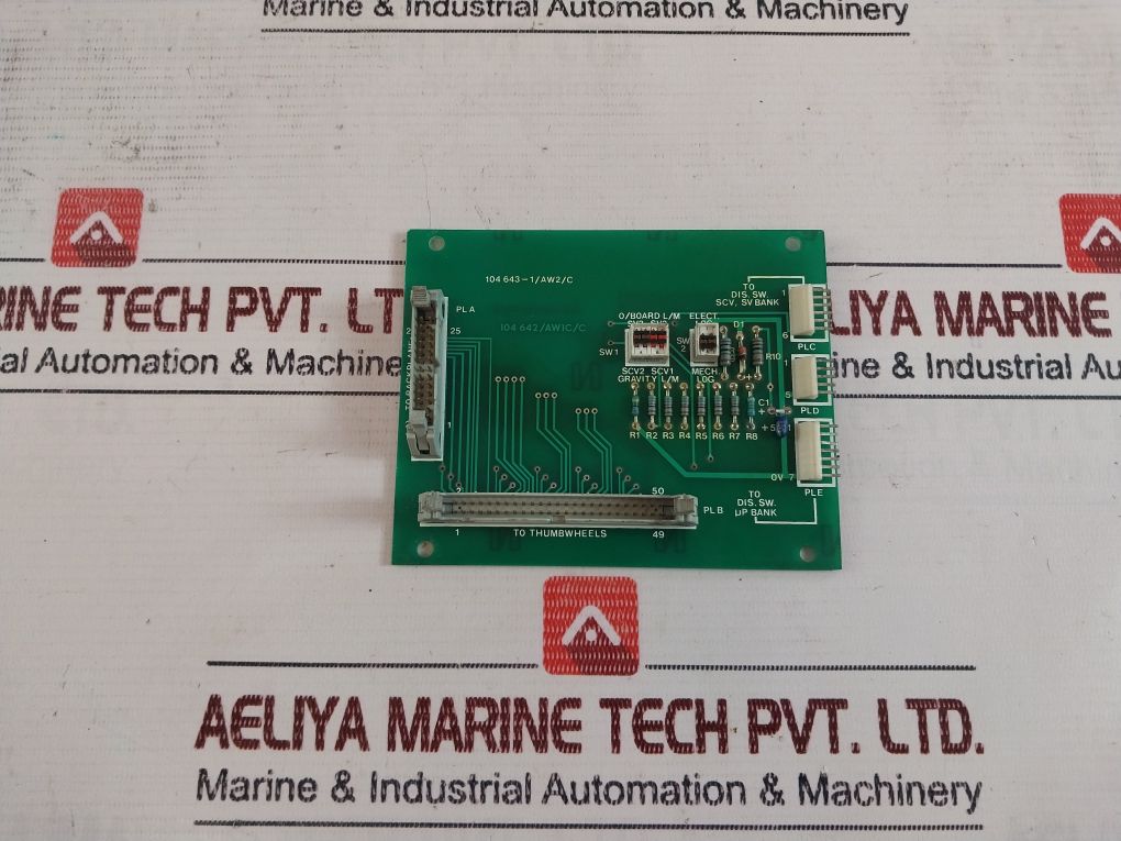 104 643-1 /Aw2/C 104 642/Aw1C/C Control Card