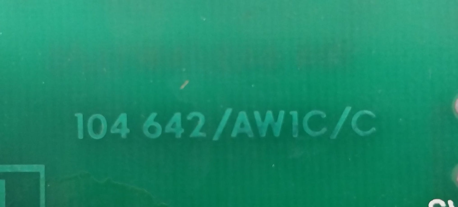 104 643-1 /Aw2/C 104 642/Aw1C/C Control Card