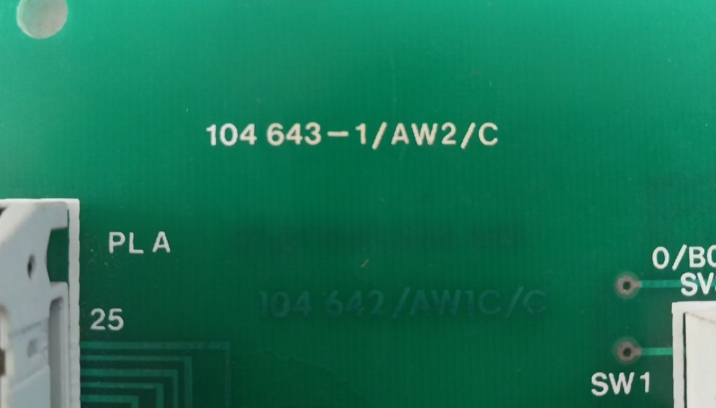 104 643-1 /Aw2/C 104 642/Aw1C/C Control Card