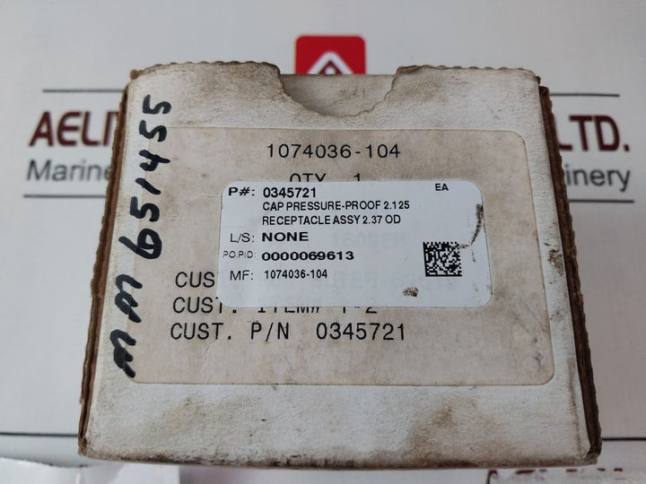 Teledyne 1074036-104 M24214/10-004 Pressure Proof Cap 2.125