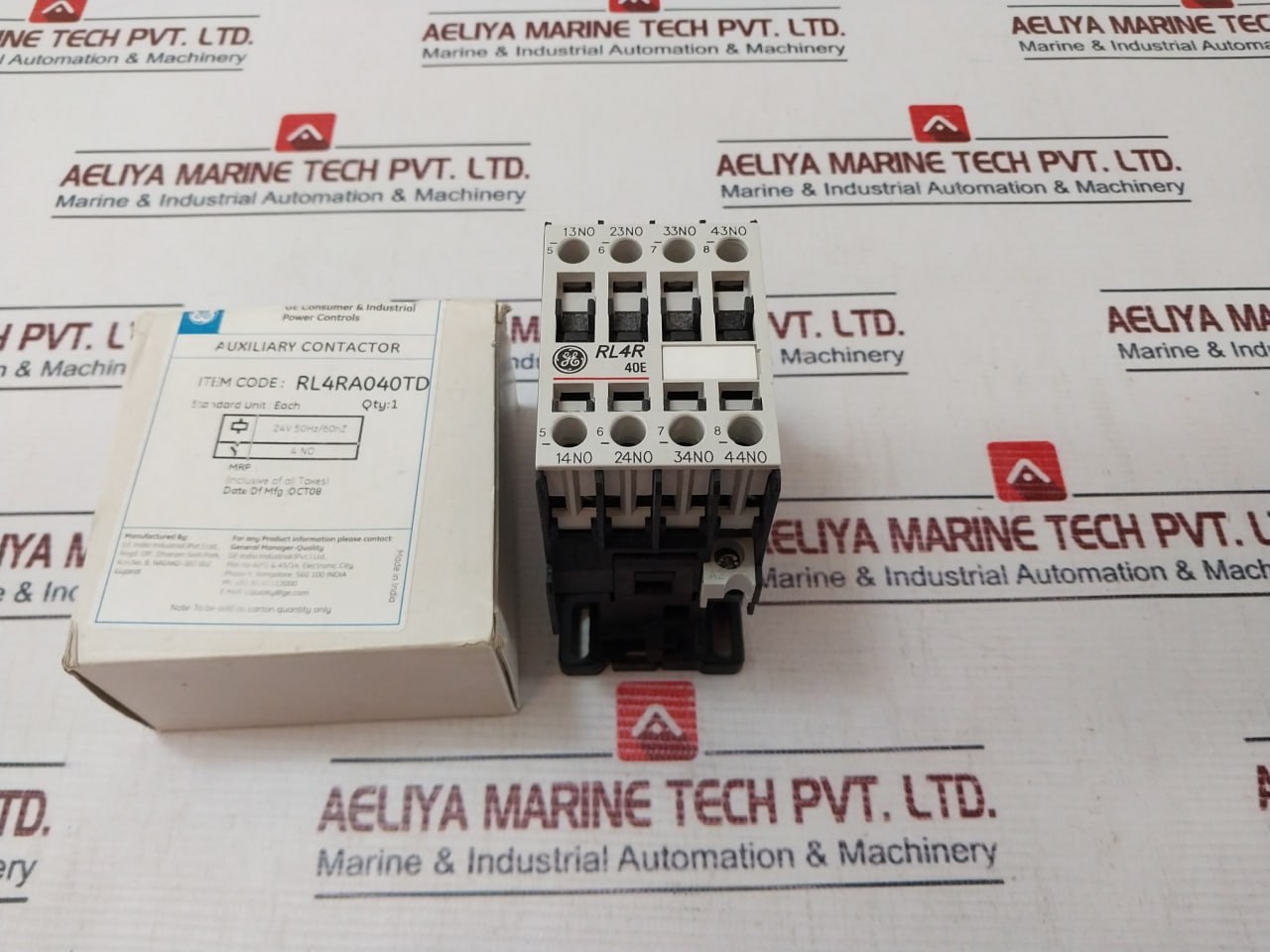 General Electric Rl4Ra040Td Auxiliary Relay Contactor 20A