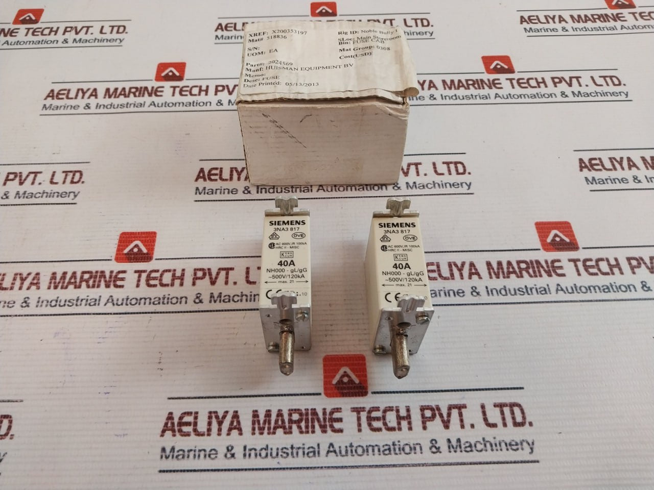 Siemens 3Na3 817 Fuse-link Nh000-gl/Gg 500V/120Ka