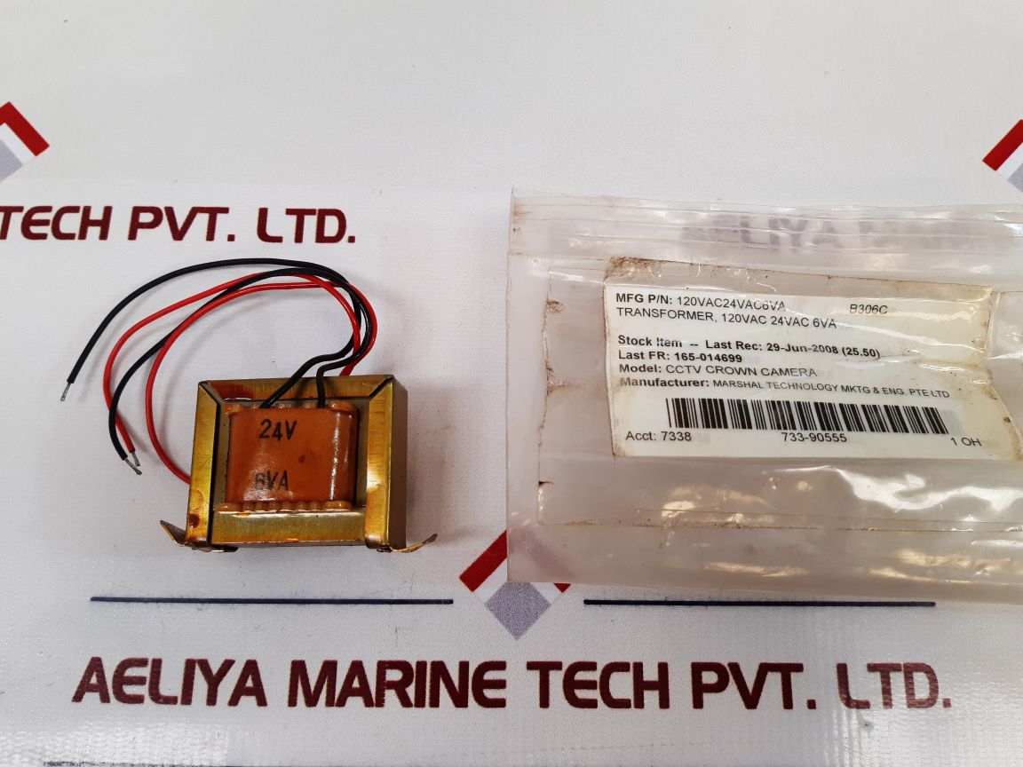 120Vac24Vac6Va Transformer, 120Vac 24Vac 6Va