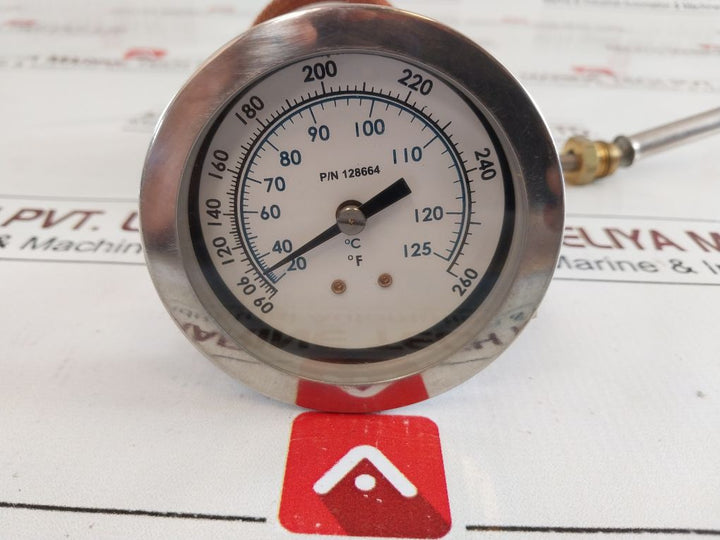 Quincy 128664 Temperature Gauge Indicator 20 To 125°C