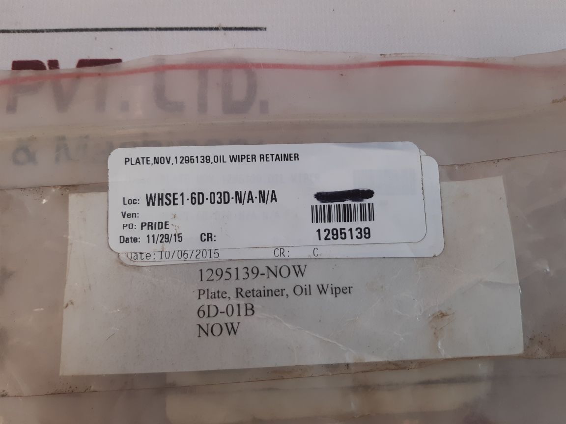 Lot Of 6X 1295139 Oil Wiper Retainer