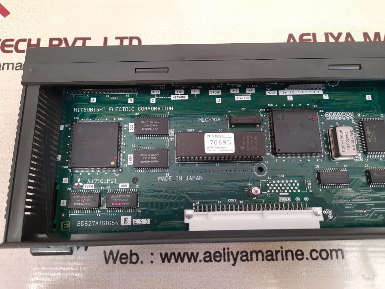 Mitsubishi aj71qlp21 programmable controller 