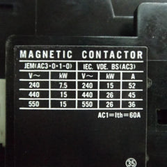Togami-electric rsk 35j r50611 magnetic contactor