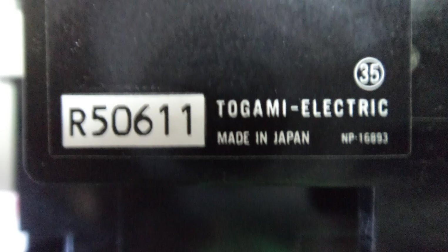 Togami-electric rsk 35j r50611 magnetic contactor