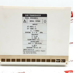 AREVA ISTAT 300 3RBDN6001A VAR TRANSDUCER DIAGRAM TN7120-001