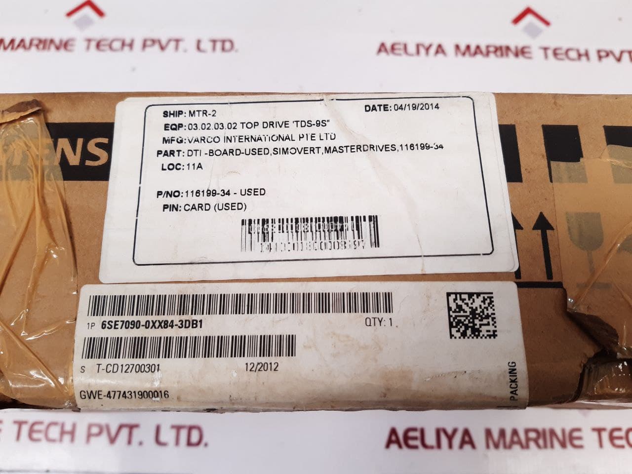 Siemens 6Se7090-0Xx84-3Db1 Interface Board