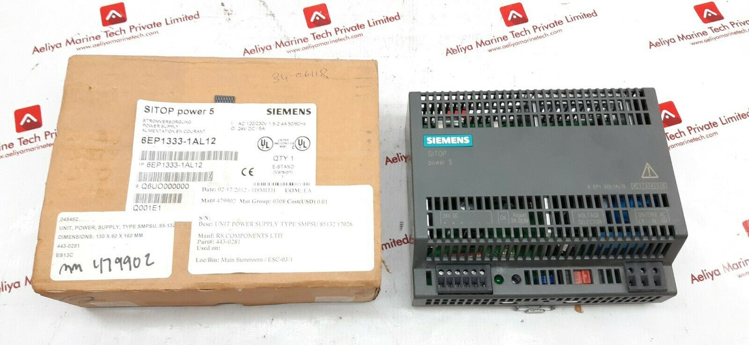 Siemens sitop power5 6ep1333-1al12 power supply