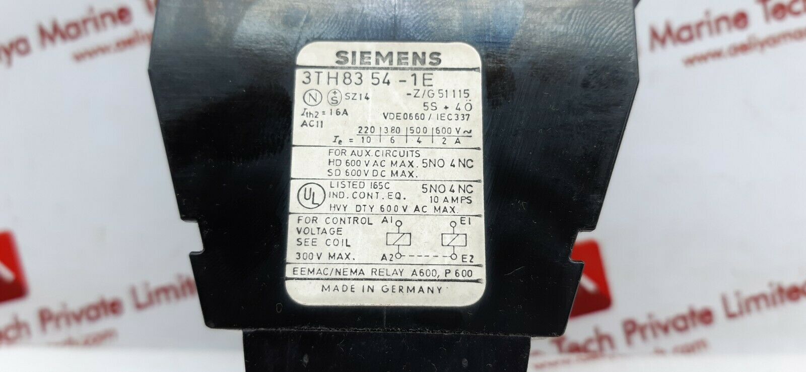 Siemens 3th83 54-1e control relay