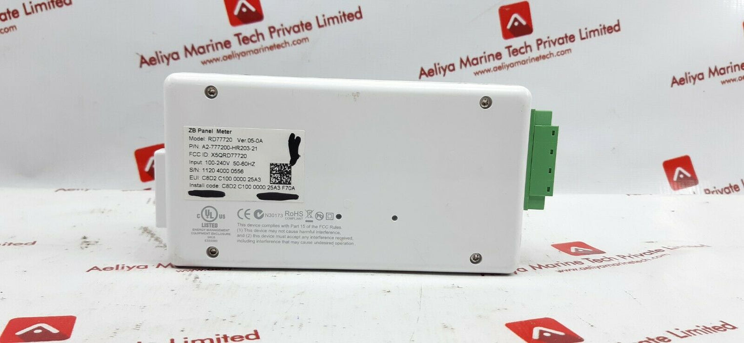 Honeywell rd77720 zb panel meter a2-777200-hr203-21