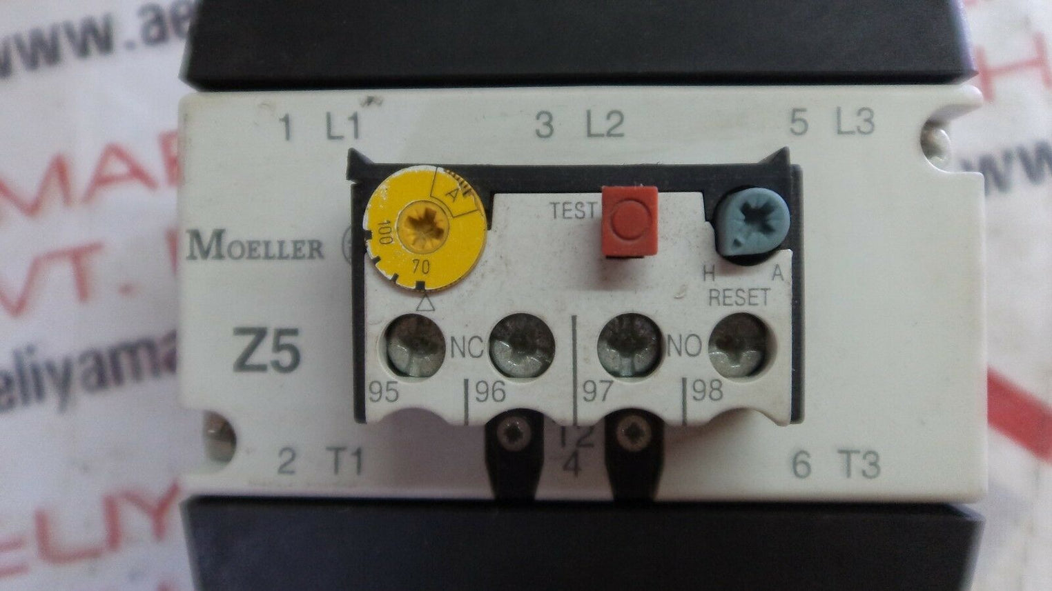 MOELLER Z5 100 FF250 MOTOR OVERLOAD RELAY
