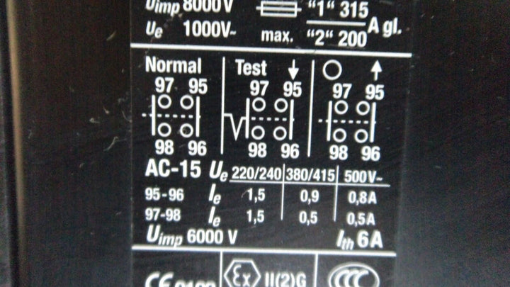MOELLER Z5 100 FF250 MOTOR OVERLOAD RELAY