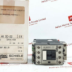 Entrelec Schiele Hl4Kdc-22 Control Relay
